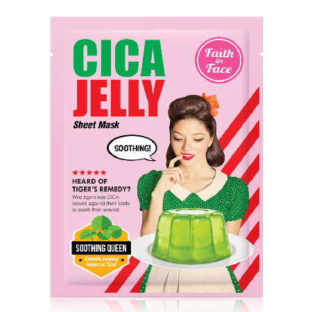 Faith in Face Cica Jelly Sheet Mask,Mask,มาส์ก,มาส์กเจล,มาส์กแผ่น,มาส์กหน้า